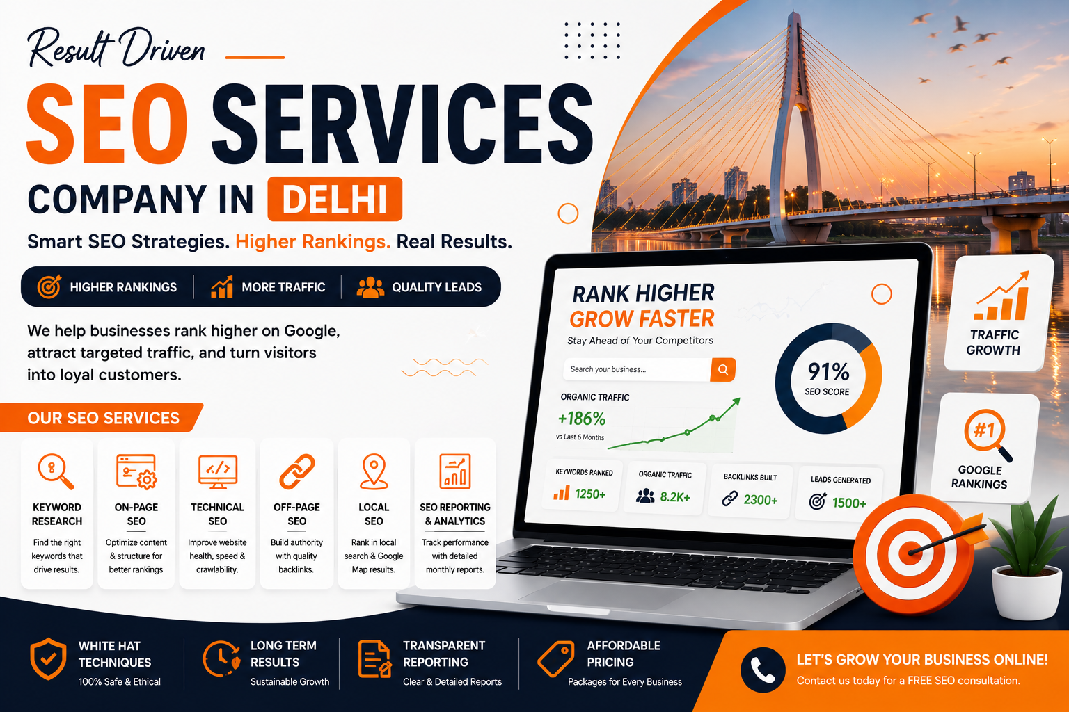 SEO Services Company in Delhi – Boost Your Google Rankings with Creation and Development (CAD)